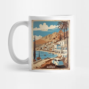 Agrinio Greece Tourism Vintage Travel Poster Mug